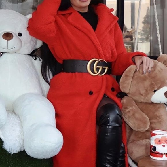 LADY IN RED Faux sherpa Teddy Coat - Picture 7 of 11